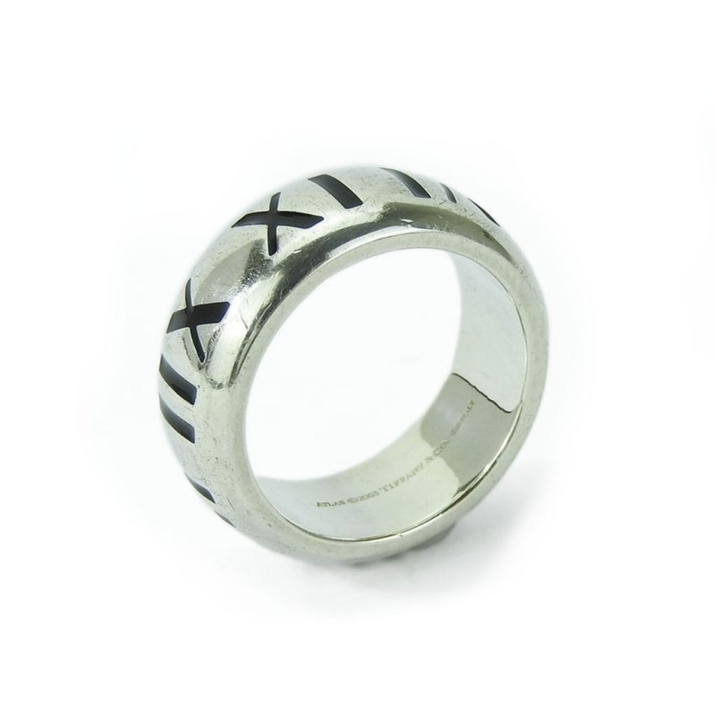 Tiffany & Co Ring Atlas Silver 925 Approx 10.5 G Silver Size Approx 11.5